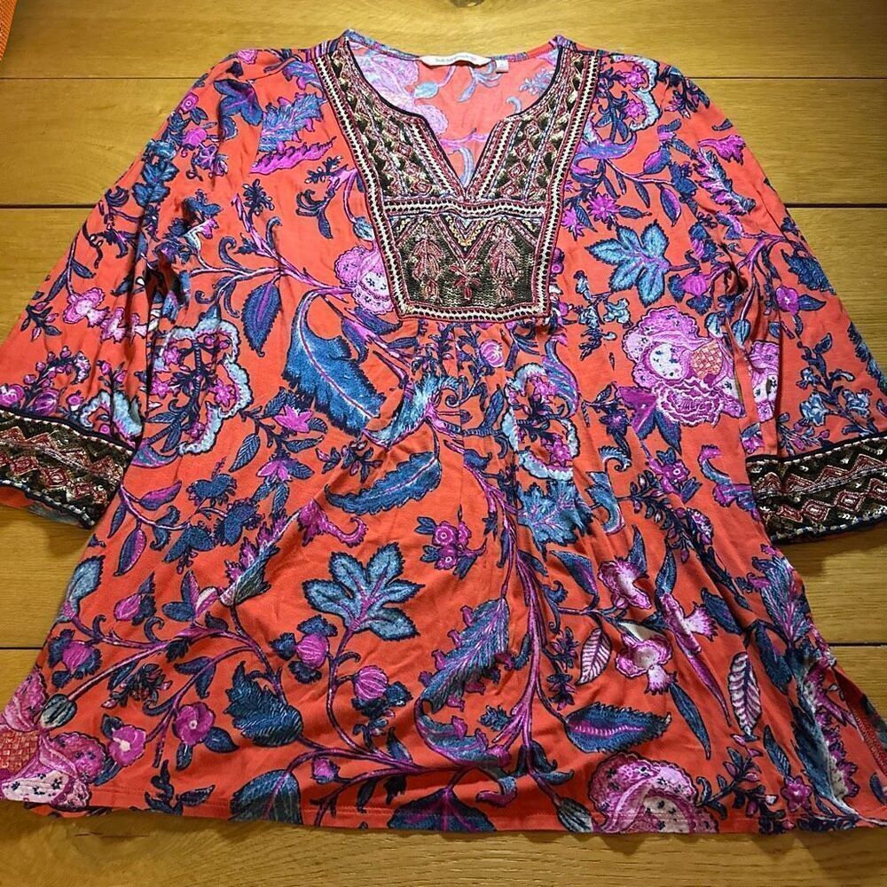 Soft Surrounding Sundance Samara beaded tunic petite large